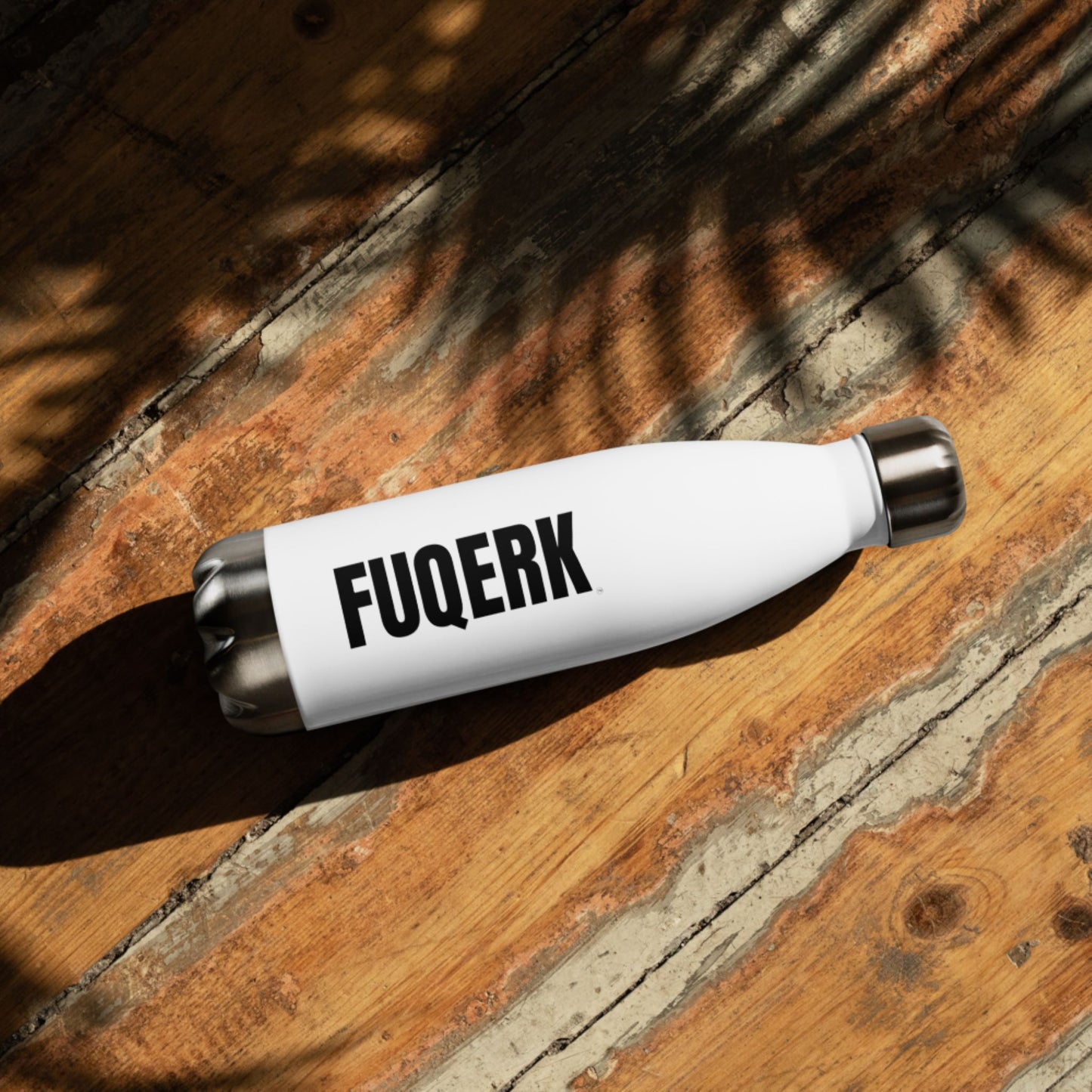 FUQERK 17oz Stainless Steel Water Bottle | Urban Hydration Companion - White