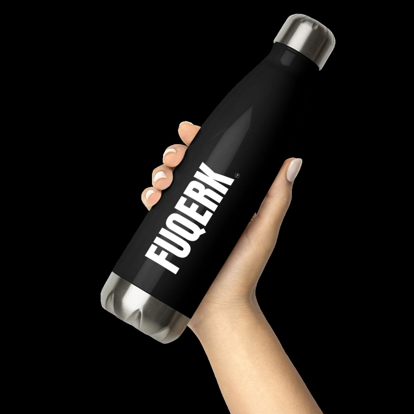 FUQERK 17oz Stainless Steel Water Bottle - Black
