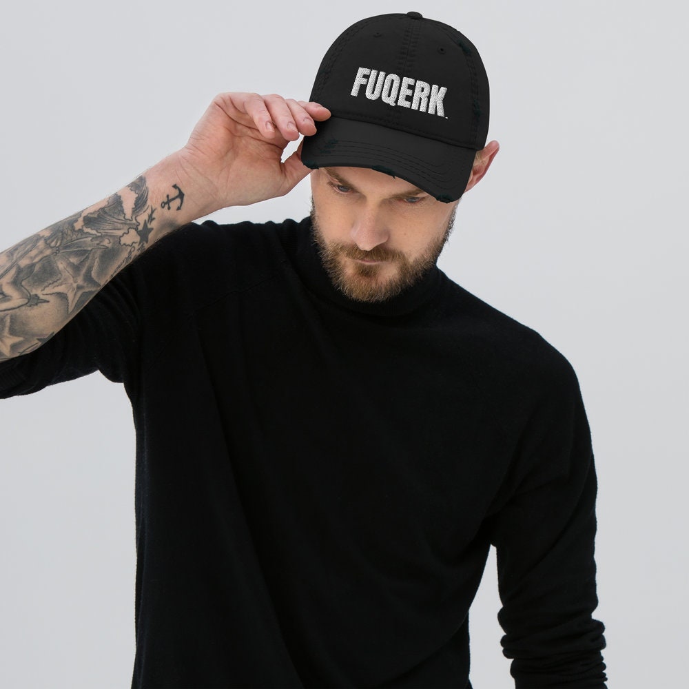 FUQERK Distressed Dad Hat | Stylish Edge for Effortless Outfits