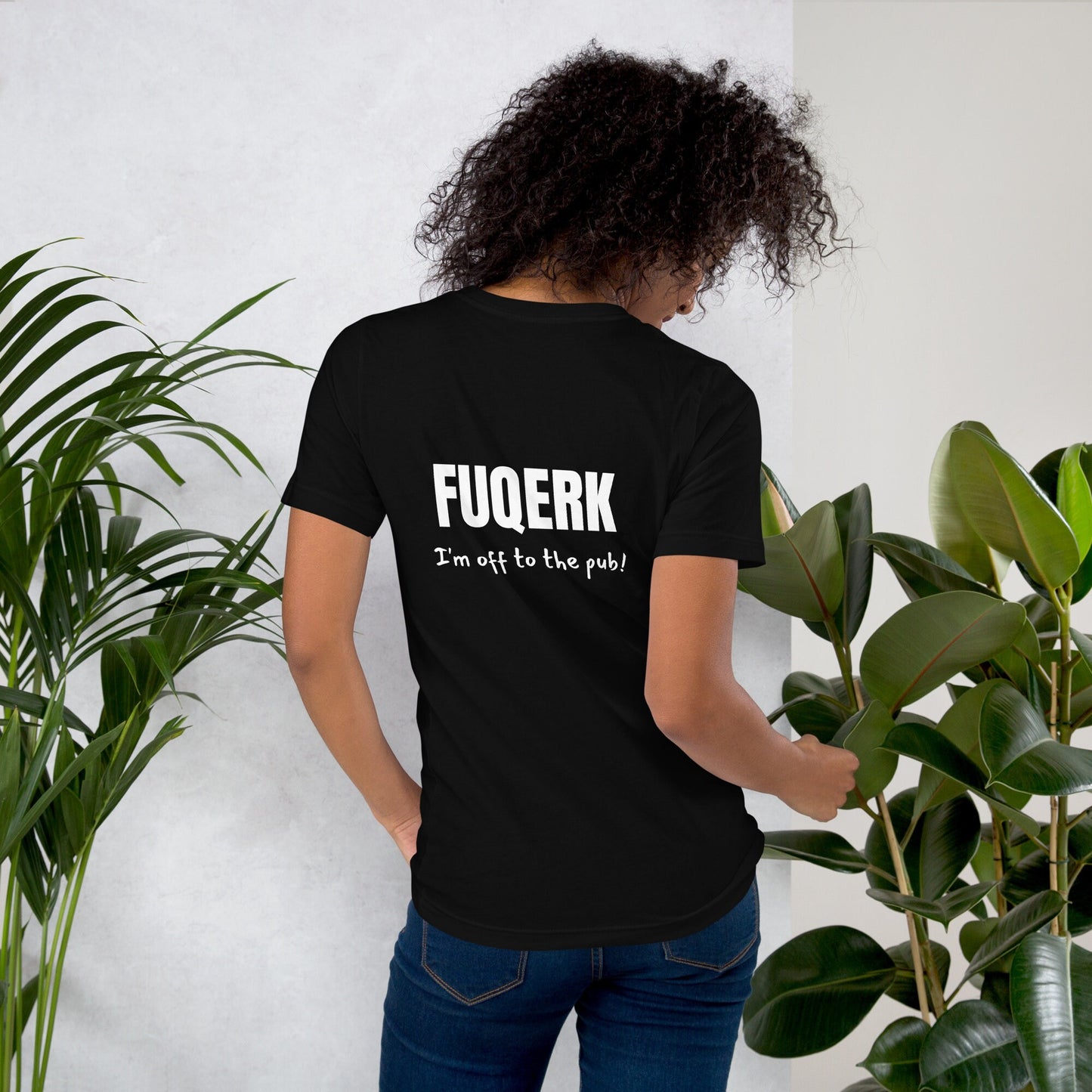 FUQERK Pub-Bound Unisex Black Tee - Cheers to Comfort & Style!