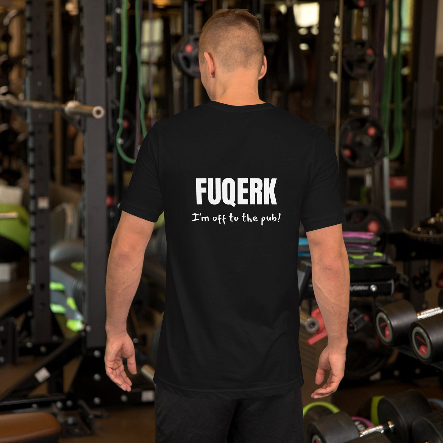 FUQERK Pub-Bound Unisex Black Tee - Cheers to Comfort & Style!