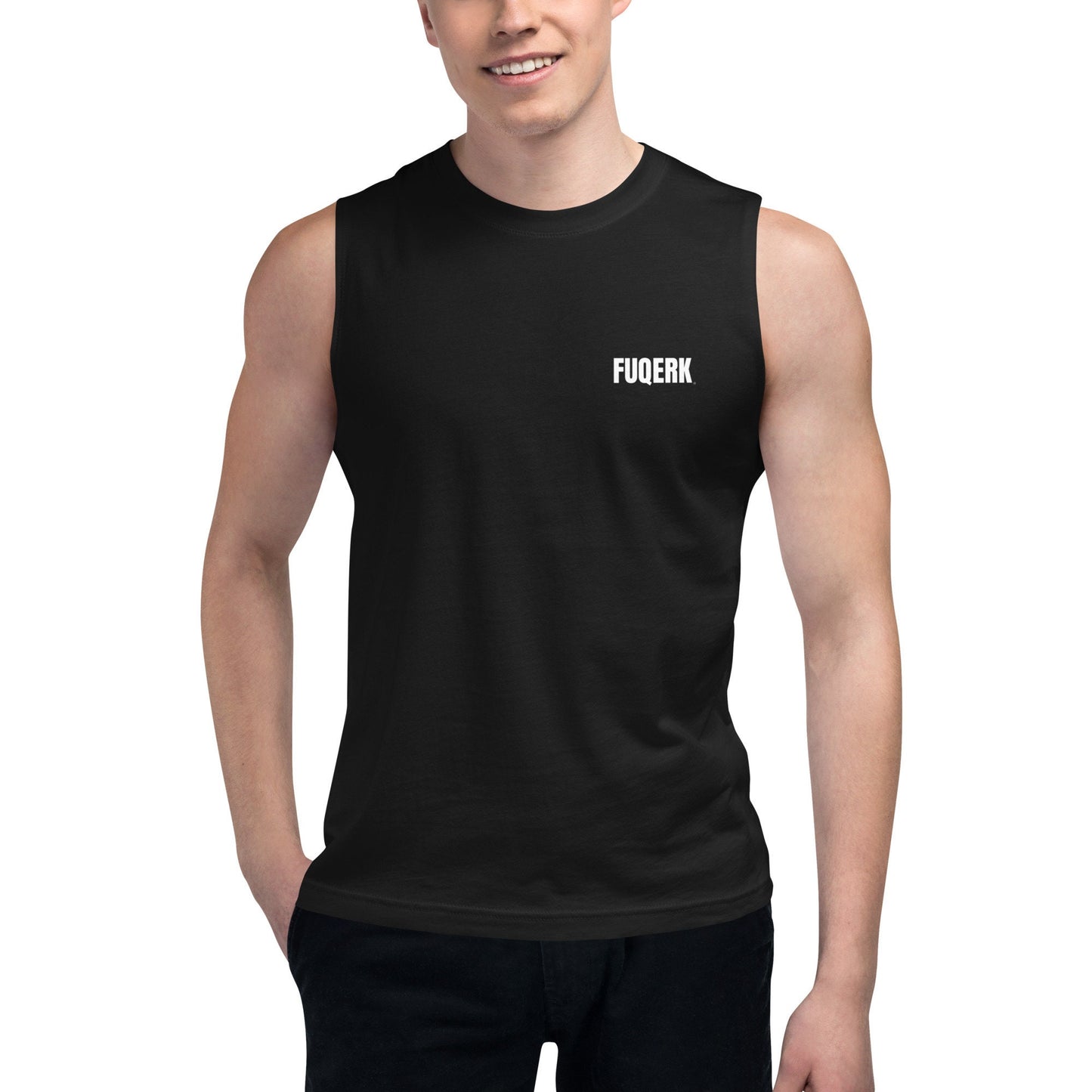 FUQERK, I'm Off to the Gym!" Muscle Tank - Black Unisex