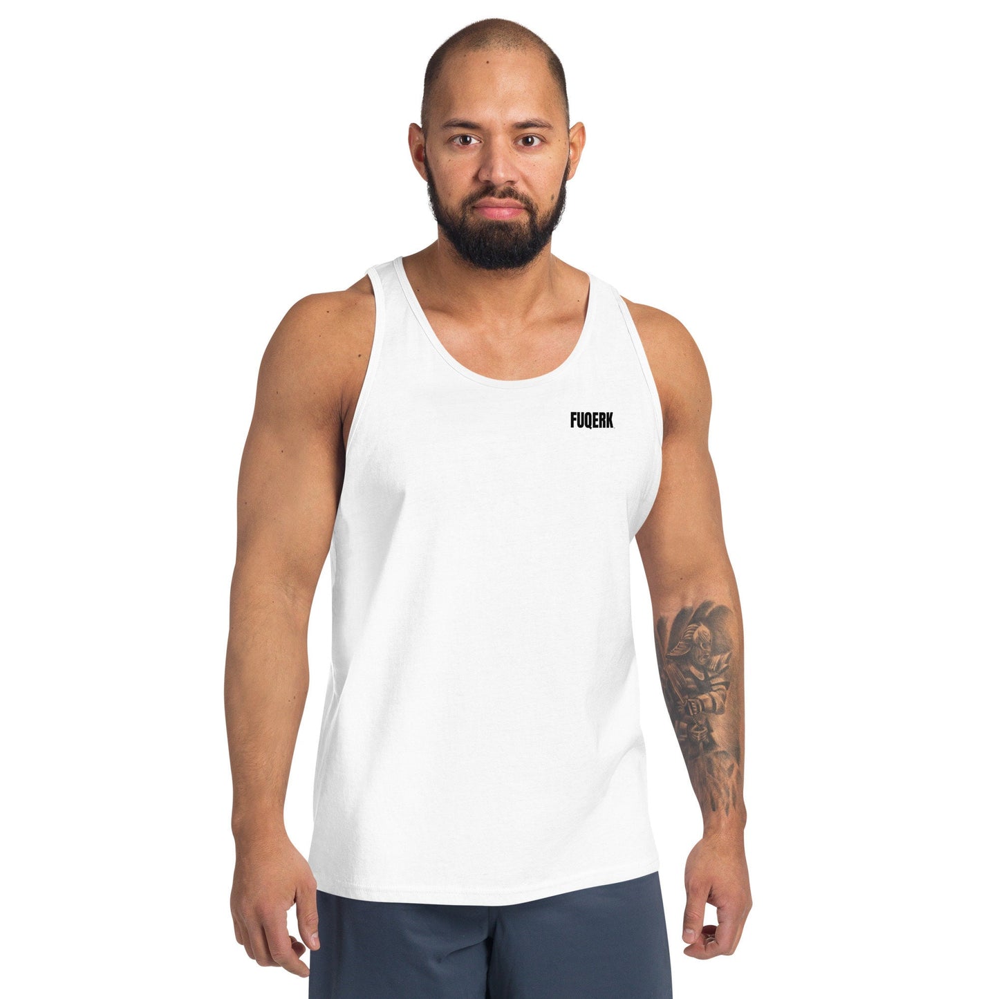 FUQERK Essential Unisex White Tank - Timeless Comfort & Style!