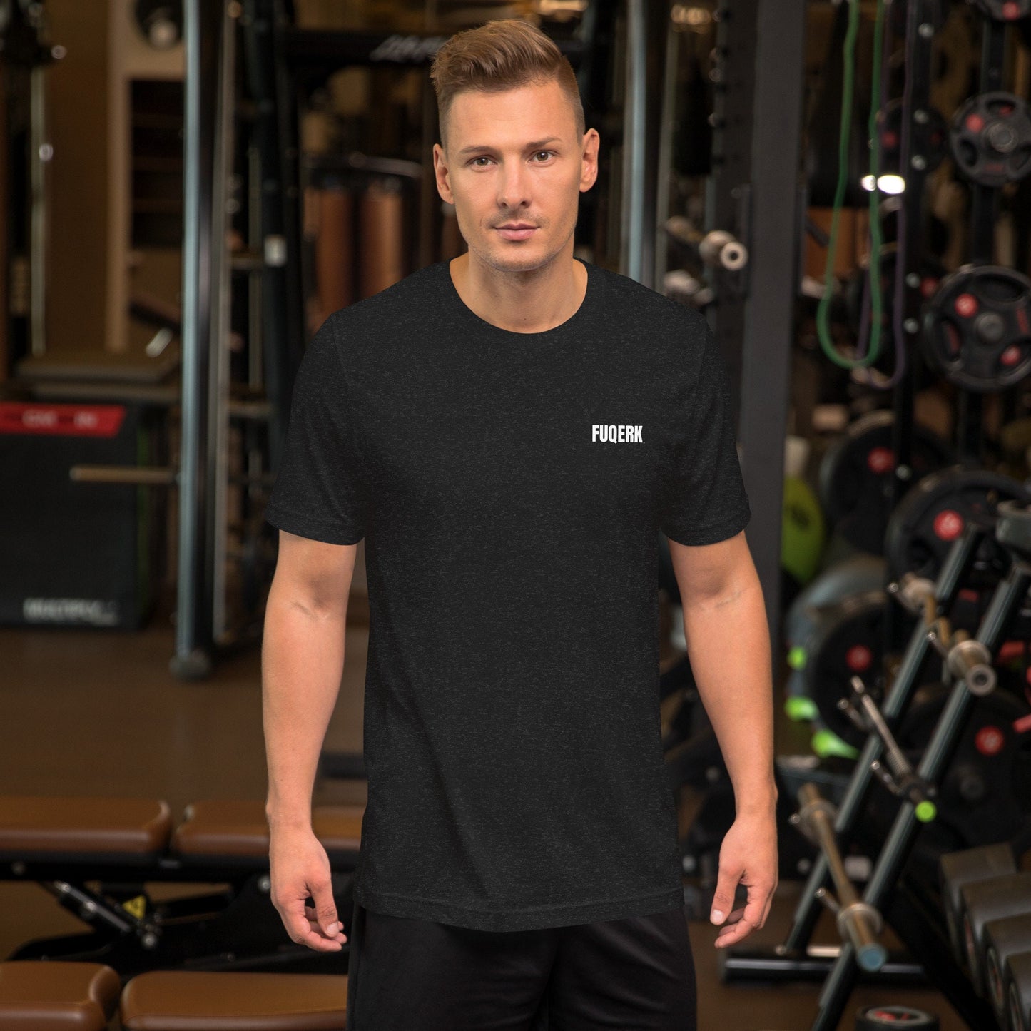 FUQERK Fitness: 'I'm Off to the Gym!' Unisex Black Tee